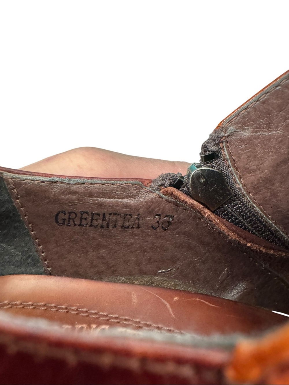 L’Artiste Spring Step Greenza Leather Booties EU 36 Boho Cottagecore Steampunk - Picture 7 of 7